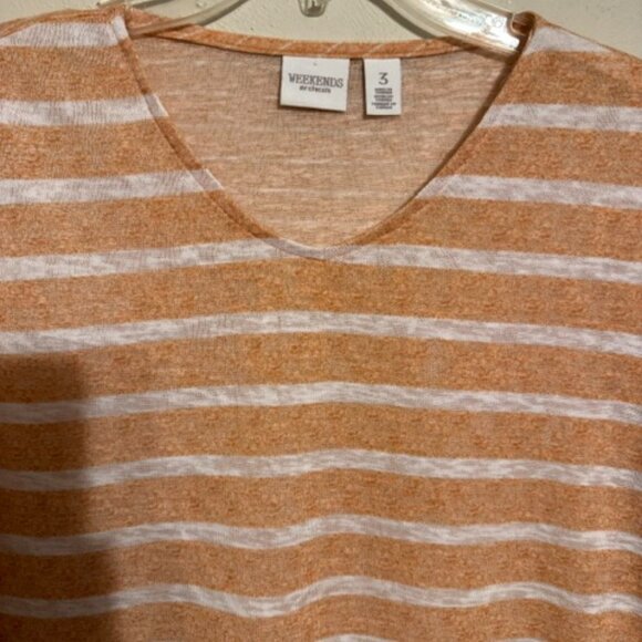 ❤️CHICO'S WEEKENDS V-NECK TOP XLARGE - Picture 6 of 7